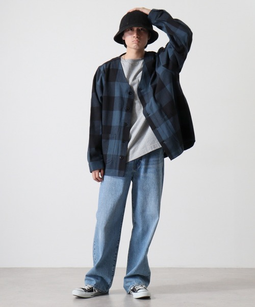 BIG MIKE BIG MIKE Heavy flannel shirt cardigan ビックマイク ノー