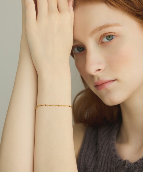 CENE（セネ）の「【CENE】セネ/スリムペタルチェーンブレスレット（ブレスレット・レディース・シルバー/ゴールド・FREE）」の3枚目の写真
