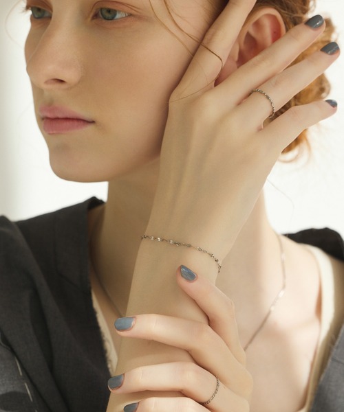 CENE（セネ）の「【CENE】セネ/スリムペタルチェーンブレスレット（ブレスレット・レディース・シルバー/ゴールド・FREE）」の8枚目の写真