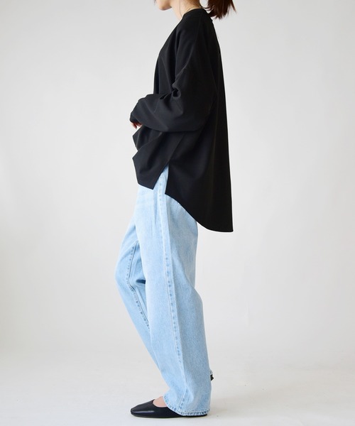and it_(アンドイット)の「デニムストレートパンツ(デニムパンツ・レディース・ブルー・S/M/L)」の5枚目の写真