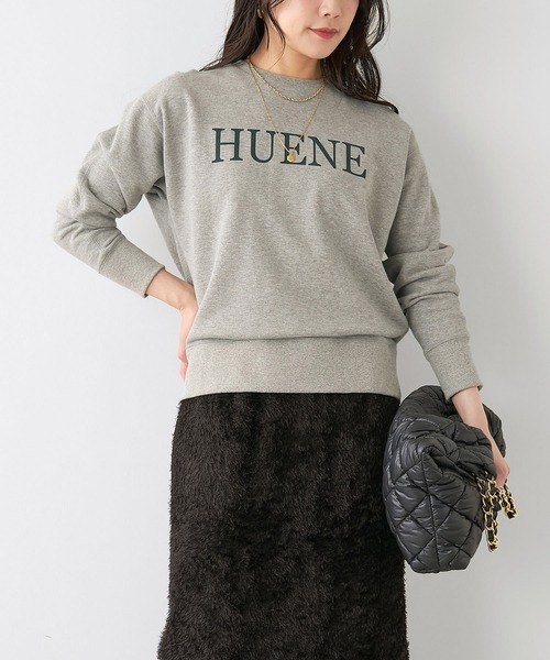 MICA&DEAL（マイカ＆ディール）の「"HUENE"ロゴスウェット（スウェット・レディース・グレー/オートミール/ベージュ・FREE）」の4枚目の写真