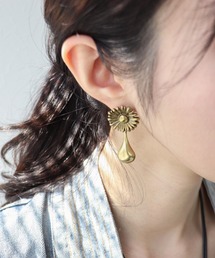 【LIMITED NUMBER】70‘s USA parts フラワーしずくピアス