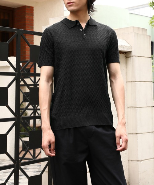 極美品　URU TOKYO Kint polo ニットポロ　ポロシャツ　24ss 極美品 URU TOKYO Kint polo ニットポロ ポロシャツ 24ss