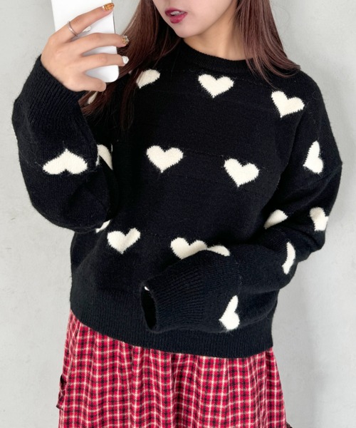 SAINT LAURENT PARIS ニット セーター 長袖 ハート AMI Alexandre Mattiussi ami paris アミパリス セーター UKS402.018