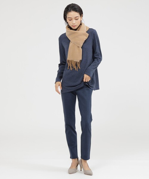 【セール】ウールカシミヤストール（ストール/ショール）｜EVEX by KRIZIA（エヴェックスバイクリツィア）