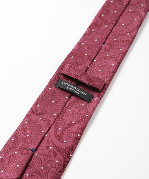 CROWDED CLOSET（クラウデッドクローゼット）の「ドットシャドーペイズリー/ドット柄クレリックタイ（ネクタイ・メンズ・ネイビー/ボルドー/ブラウン・FREE）」の7枚目の写真