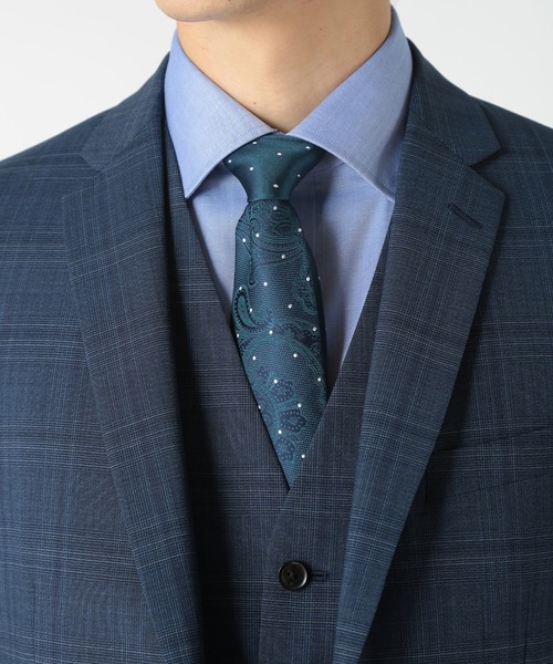 CROWDED CLOSET（クラウデッドクローゼット）の「ドットシャドーペイズリー/ドット柄クレリックタイ（ネクタイ・メンズ・ネイビー/ボルドー/ブラウン・FREE）」の10枚目の写真