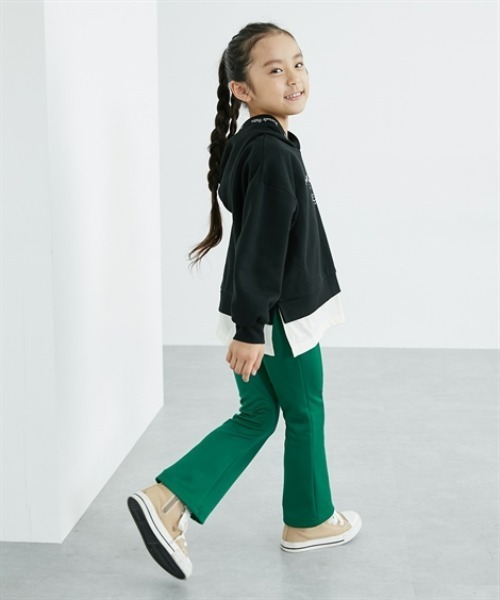 QUNTSTYLE(キュントスタイル)の「あったか裏起毛♪プリントパーカー(スウェット・キッズ・パープル/ミント/ブラック・100/150/160/120/130/140/110)」の6枚目の写真