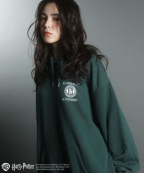 Green　Parks（グリーンパークス）の「ハリー・ポッター／袖口ライン裏毛フーディー（パーカー・レディース・レッド/グリーン/イエロー/ネイビー・FREE）」の9枚目の写真