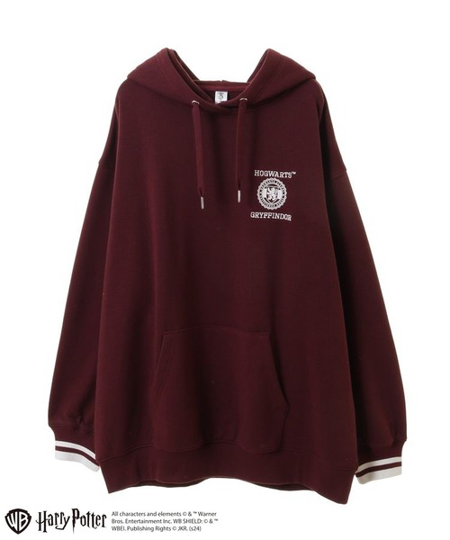 Green　Parks（グリーンパークス）の「ハリー・ポッター／袖口ライン裏毛フーディー（パーカー・レディース・レッド/グリーン/イエロー/ネイビー・FREE）」の4枚目の写真