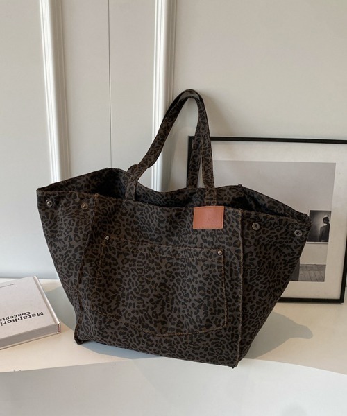 【未使用級】ラミダス マジックスティック　トートバッグ　2way レオパード 未使用級】ラミダス マジックスティック トートバッグ 2way レオパード