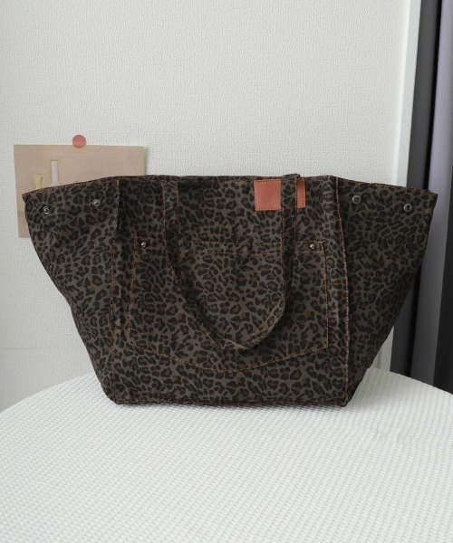 未使用級】ラミダス マジックスティック トートバッグ 2way レオパード