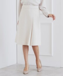 ＜通勤・セレモニー/セットアップ対応＞Aラインツイードスカート【洗える】