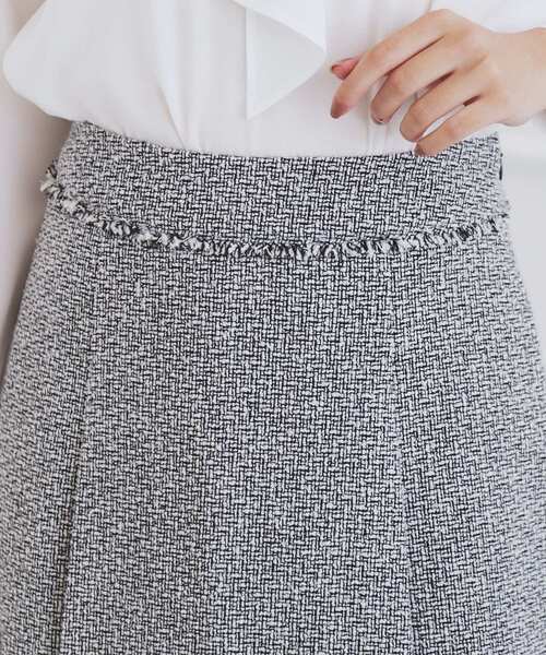 index（インデックス）の「＜通勤・セレモニー/セットアップ対応＞Aラインツイードスカート【洗える】（スカート・レディース・ブラック系3/ネイビー/ナチュラル・36/38/40/42）」の19枚目の写真