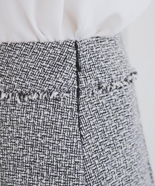 index（インデックス）の「＜通勤・セレモニー/セットアップ対応＞Aラインツイードスカート【洗える】（スカート・レディース・ブラック系3/ネイビー/ナチュラル・36/38/40/42）」の21枚目の写真
