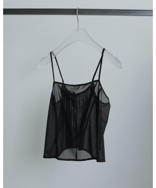 anuke(アンヌーク)の「Backopen Tulle Camisole(キャミソール・レディース・ブラウン/クリーム・FREE)」の12枚目の写真