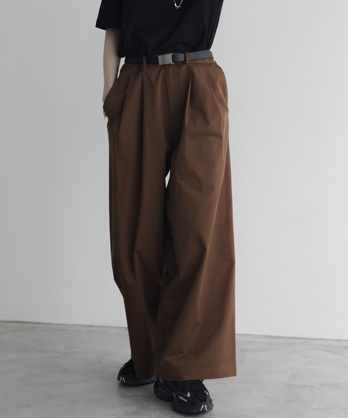 remer ルーズプレミアムチノストレートワイドパンツ ベージュ M remer（リメール）の「loose un-classic straight wide PT