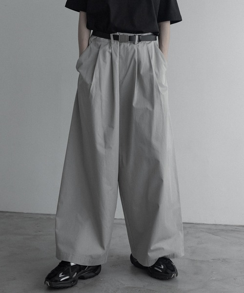 remer（リメール）の「loose soft chino buggy wide PT / ルーズソフトチノバギーワイドパンツ（チノパンツ・メンズ・テラコッタ/ブラック/グレイッシュベージュ・MEDIUM/SMALL/LARGE/X-SMALL）」の21枚目の写真