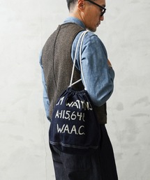 WAIPER.inc | 米軍 1940's U.S.ARMY M-37 デニムバラック パーソナルエフェクツバッグ MADE OF”KAIHARA DENIM”WAIPER.inc【WP1040】(ショルダーバッグ)