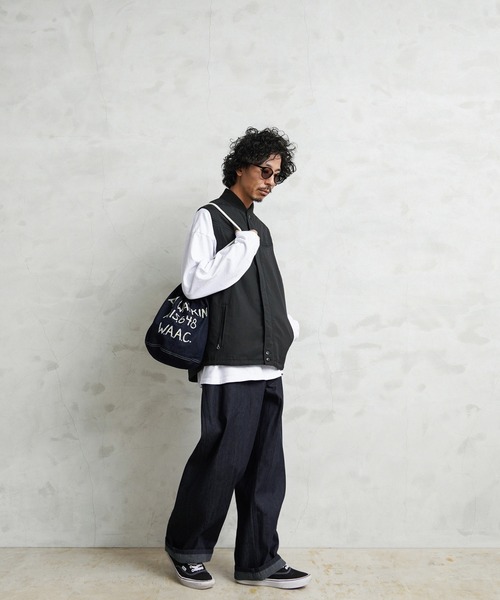 WAIPER.inc（ワイパーインク）の「米軍 1940's U.S.ARMY M-37 デニムバラック パーソナルエフェクツバッグ MADE OF”KAIHARA DENIM”WAIPER.inc【WP1040】（ショルダーバッグ・メンズ・インディゴブルー/ブラック・ONE SIZE）」の10枚目の写真