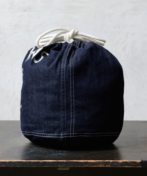 WAIPER.inc（ワイパーインク）の「米軍 1940's U.S.ARMY M-37 デニムバラック パーソナルエフェクツバッグ MADE OF”KAIHARA DENIM”WAIPER.inc【WP1040】（ショルダーバッグ・メンズ・インディゴブルー/ブラック・ONE SIZE）」の15枚目の写真