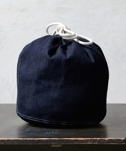 WAIPER.inc（ワイパーインク）の「米軍 1940's U.S.ARMY M-37 デニムバラック パーソナルエフェクツバッグ MADE OF”KAIHARA DENIM”WAIPER.inc【WP1040】（ショルダーバッグ・メンズ・インディゴブルー/ブラック・ONE SIZE）」の16枚目の写真