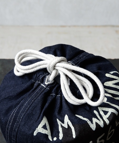 WAIPER.inc（ワイパーインク）の「米軍 1940's U.S.ARMY M-37 デニムバラック パーソナルエフェクツバッグ MADE OF”KAIHARA DENIM”WAIPER.inc【WP1040】（ショルダーバッグ・メンズ・インディゴブルー/ブラック・ONE SIZE）」の21枚目の写真