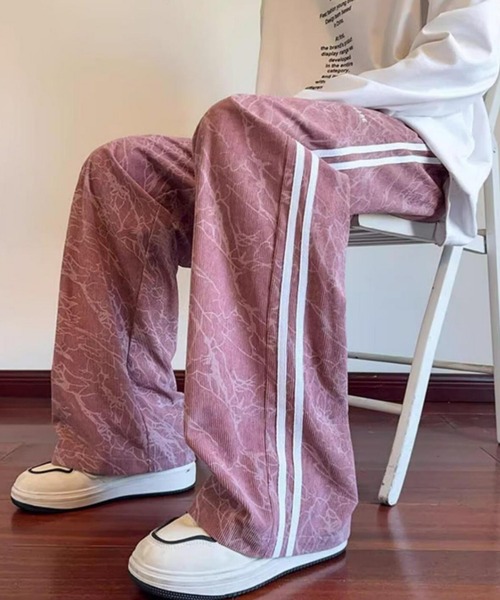 MGV(エムジーヴィー)の「サイドライン総柄ワイドパンツ(その他パンツ・メンズ・ブラック/グリーン/ピンク・MEDIUM/LARGE/X-LARGE)」の13枚目の写真