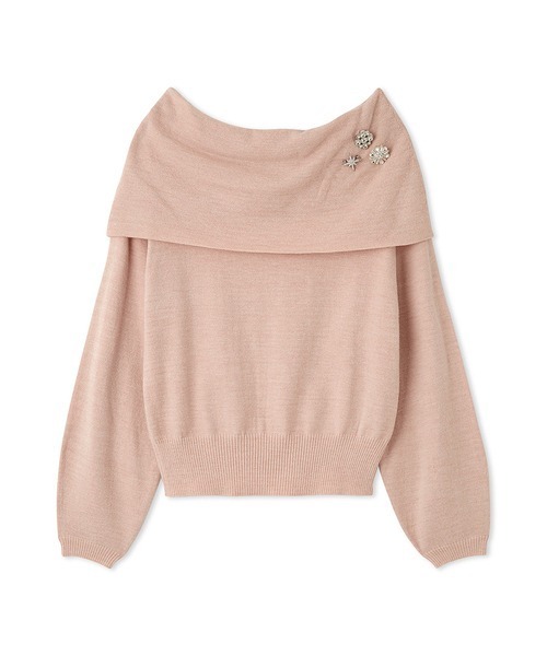 CELFORD（セルフォード）の「ブローチセットオフショルプルオーバー