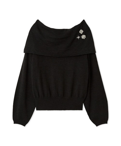 CELFORD（セルフォード）の「ブローチセットオフショルプルオーバー