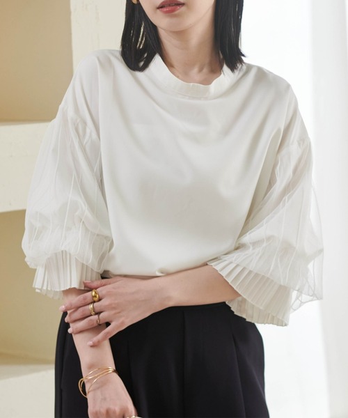 ボリュームフリル袖シアーブラウス（シャツ/ブラウス）｜RANAN（ラナン）