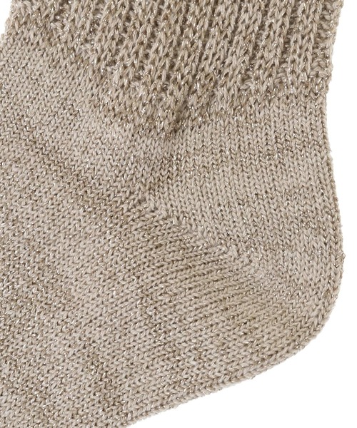 CONVERSE TOKYO(コンバーストウキョウ)の「STAR★ GLITTER RIB SOX(ソックス/靴下・レディース・ブラック/グレー/ベージュ・FREE)」の6枚目の写真