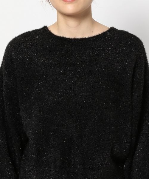 LOWRYS FARM(ローリーズファーム)の「2WAYシャギーラメジッププルオーバーLS 156563(ニット/セーター・レディース・ブラック/グレー・FREE)」の14枚目の写真