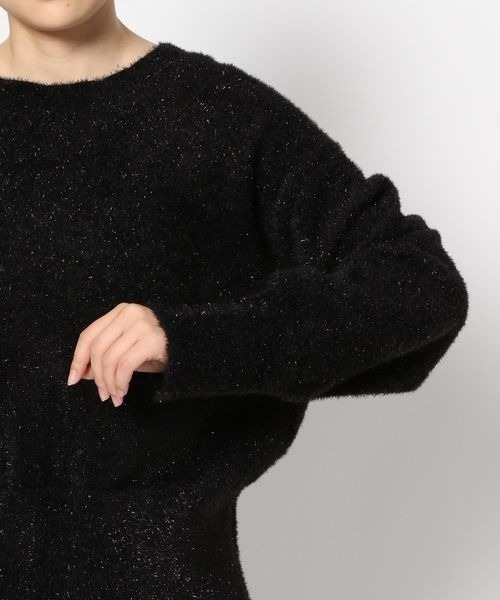 LOWRYS FARM(ローリーズファーム)の「2WAYシャギーラメジッププルオーバーLS 156563(ニット/セーター・レディース・ブラック/グレー・FREE)」の15枚目の写真