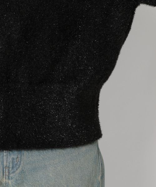 LOWRYS FARM(ローリーズファーム)の「2WAYシャギーラメジッププルオーバーLS 156563(ニット/セーター・レディース・ブラック/グレー・FREE)」の16枚目の写真