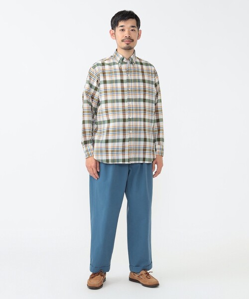 セール】マドラス チェック ボタンダウン シャツ クラシック