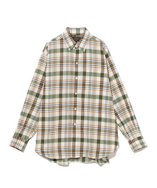 beams+ マドラスチェックシャツ クラシックフィット セール】マドラス チェック ボタンダウン シャツ クラシック