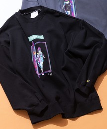 LB/S （エルビーエス）の「【（What it isNt）ART BY MARKGONZALES / (ワットイットイズント) アートバイマークゴンザレス】703号室コラボのBIGシルエットプリントクルーネックトレーナー（スウェット）」