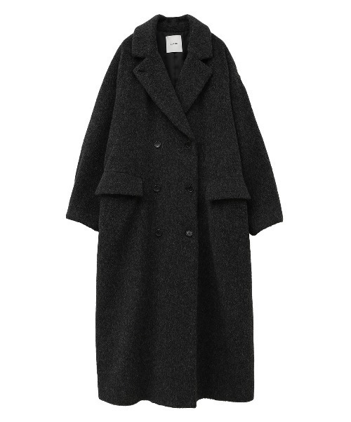 CLANE(クラネ)の「CLANE/クラネ/DOUBLE WOOL LONG COAT(その他アウター・レディース・グレー/アイボリー/ブラウン・1)」の3枚目の写真