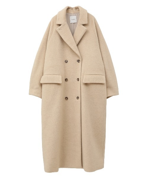 CLANE(クラネ)の「CLANE/クラネ/DOUBLE WOOL LONG COAT(その他アウター・レディース・グレー/アイボリー/ブラウン・1)」の2枚目の写真
