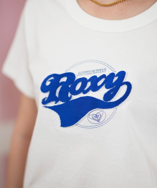 ROXY（ロキシー）の「ROXY/ロキシー ロゴTシャツ RST251647M（Tシャツ/カットソー・レディース・ホワイト/ブラック・L/M）」の7枚目の写真