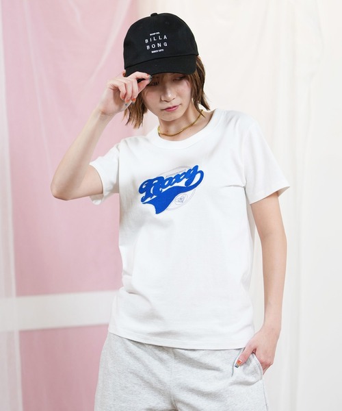 ROXY（ロキシー）の「ROXY/ロキシー ロゴTシャツ RST251647M（Tシャツ/カットソー・レディース・ホワイト/ブラック・L/M）」の15枚目の写真