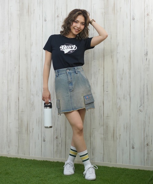 ROXY（ロキシー）の「ROXY/ロキシー ロゴTシャツ RST251647M（Tシャツ/カットソー・レディース・ホワイト/ブラック・L/M）」の14枚目の写真