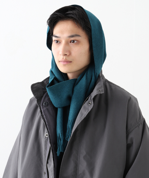 THE INOUE BROTHERS（ザイノウエブラザーズ）の「THE INOUE BROTHERS / ザ イノウエブラザーズ Brushed Scarf（マフラー・メンズ・ブラック/グレー/サックスブルー/ピンク/オレンジ/ベージュ系その他/ブルー系その他・FREE）」の19枚目の写真