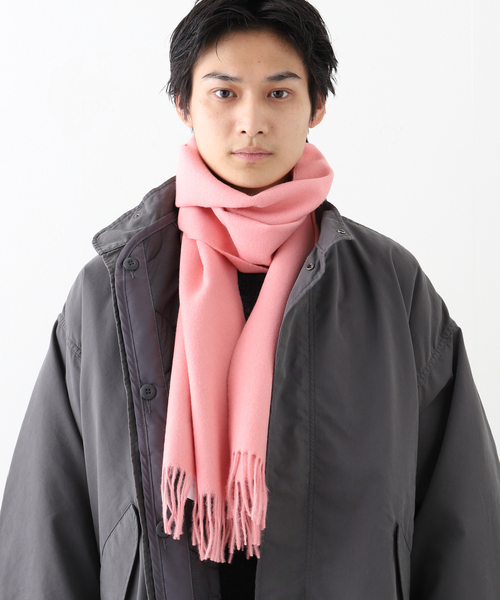 THE INOUE BROTHERS（ザイノウエブラザーズ）の「THE INOUE BROTHERS / ザ イノウエブラザーズ Brushed Scarf（マフラー・メンズ・ブラック/グレー/サックスブルー/ピンク/オレンジ/ベージュ系その他/ブルー系その他・FREE）」の20枚目の写真