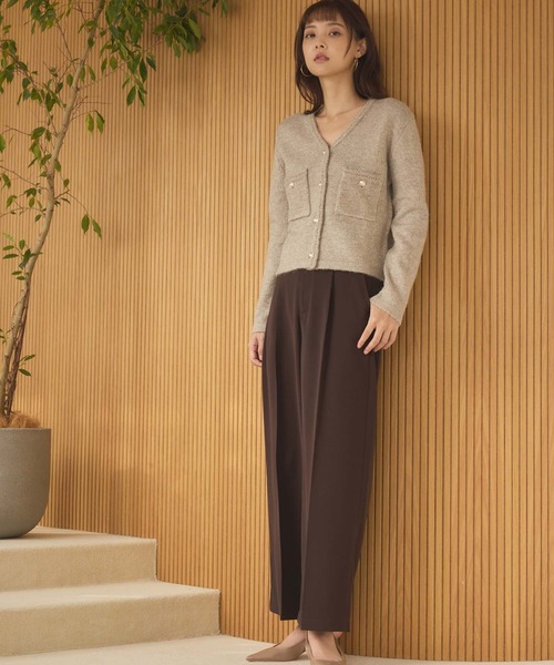 fifth(フィフス)の「ポケット付Vネックカーディガン(カーディガン/ボレロ・レディース・グレー/ベージュ・M)」の17枚目の写真