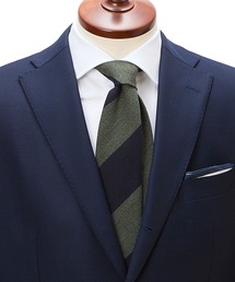 Cricket（クリケット）の「【CRICKET】クリケット ウールシルク ストライプ×ムジ クレリックネクタイ（ネクタイ）」