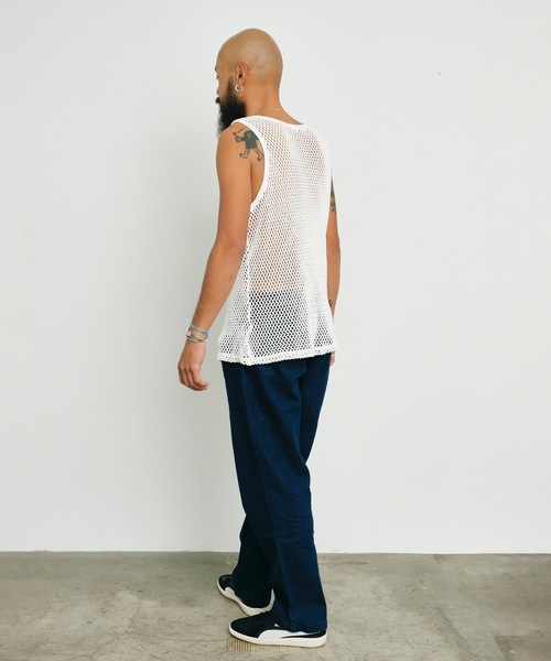 BACANCES ALL INCLUSIVE（バカンサスオールインクルーシブ）の「BC MESH MARINA TANKTOP [B LOGO]（タンクトップ・メンズ・ブラック/ホワイト・L/XL）」の18枚目の写真