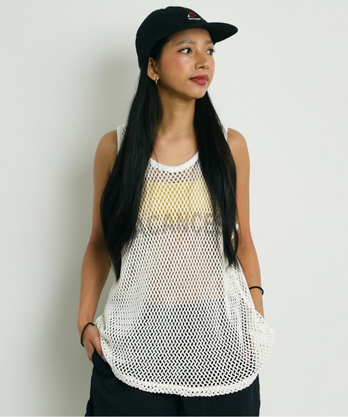 BACANCES ALL INCLUSIVE（バカンサスオールインクルーシブ）の「BC MESH MARINA TANKTOP [B LOGO]（タンクトップ・メンズ・ブラック/ホワイト・L/XL）」の19枚目の写真