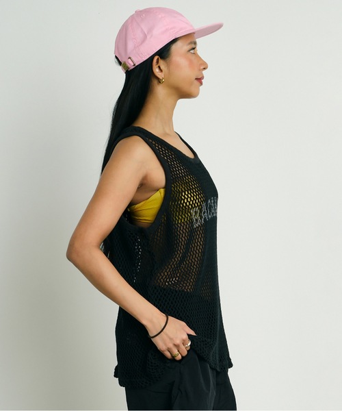BACANCES ALL INCLUSIVE（バカンサスオールインクルーシブ）の「BC MESH MARINA TANKTOP [B LOGO]（タンクトップ・メンズ・ブラック/ホワイト・L/XL）」の7枚目の写真
